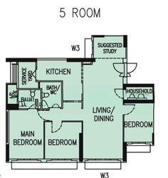 Blk 415A Waterfront I @ Northshore (Punggol), HDB 5 Rooms #559474051